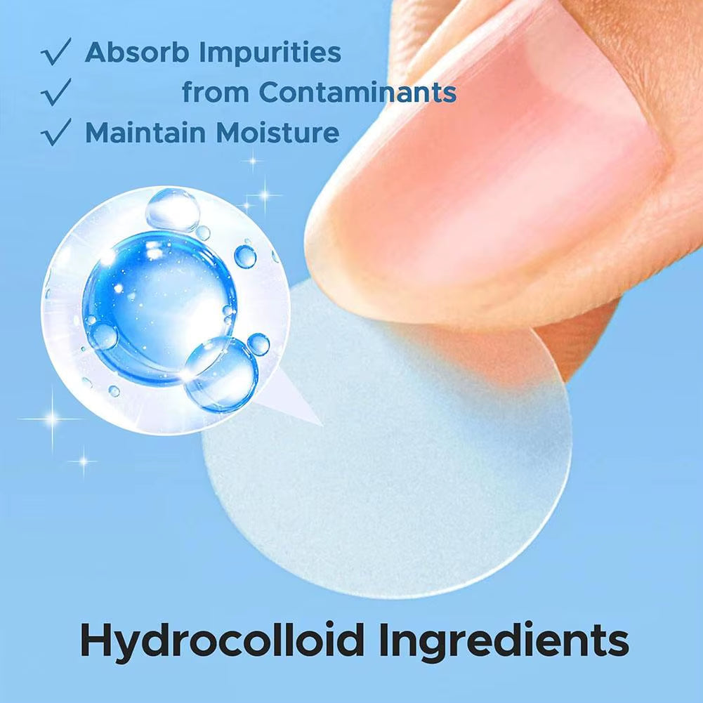 Mixed Sizes Hydrocolloid Pimple Patches Large Hydrocolloid Pimple Patches Invisible Acne Circle Stickers for Zits, Spots, Pimple