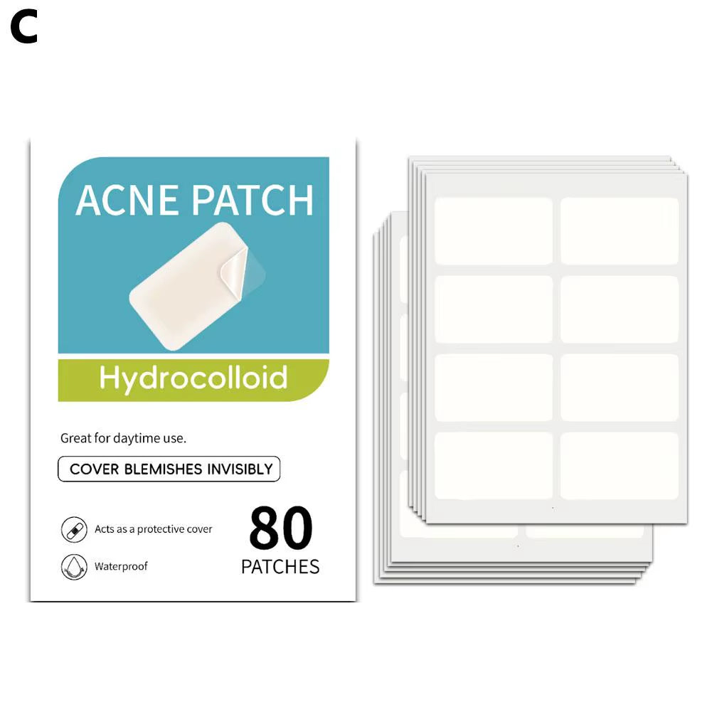 Mixed Sizes Hydrocolloid Pimple Patches Large Hydrocolloid Pimple Patches Invisible Acne Circle Stickers for Zits, Spots, Pimple