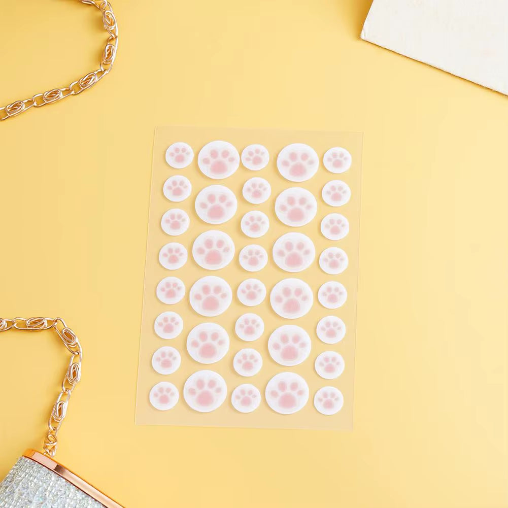 Hydrocolloid Acne Pimple Patch 36 Counts Cute Cat Paws Shaped Acne Absorbing Cover Patch, Invisible for Acne Dots